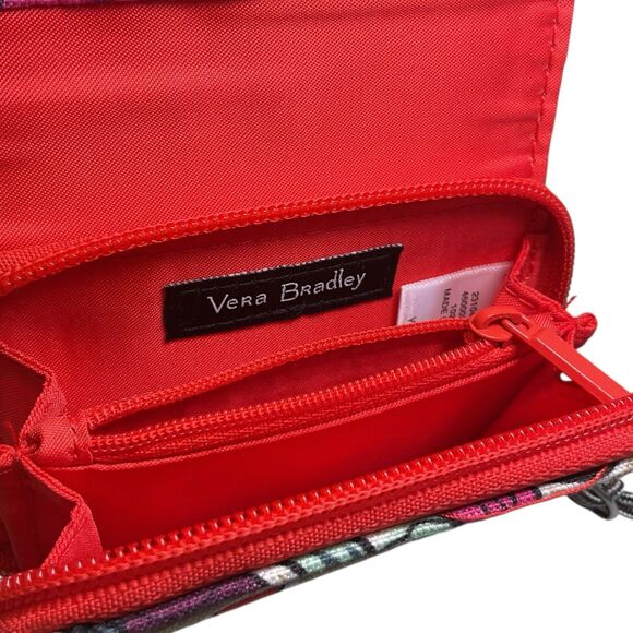 Vera Bradley RFID Lighten Up Card Wallet Case Falling Flowers Retired - Picture 4 of 4